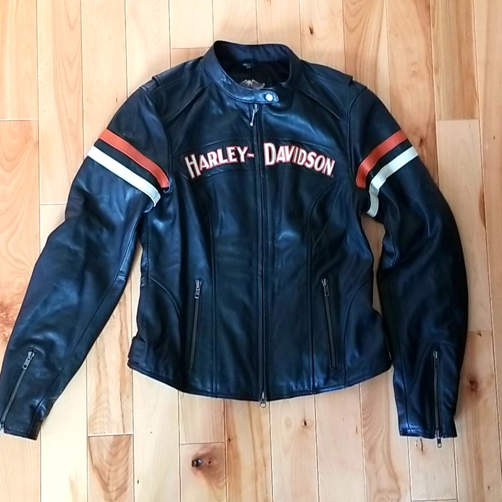 Harley Davidson leather motorcycle jacket
